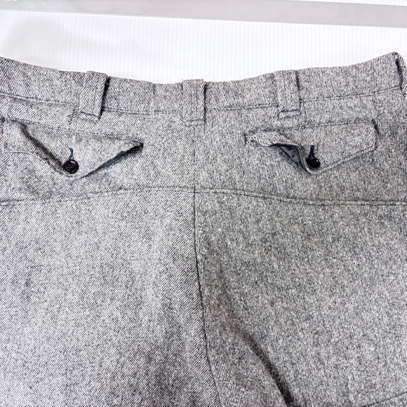 WOOLRICH CHARCOAL GREY WOOL CROPPED KNICKERS - Picture 6 of 14